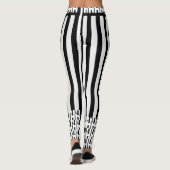 Trending Zebra Chic Monochrome Leggings (Achterkant)