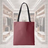 Trendkleur - Crimson Red Canvas tas