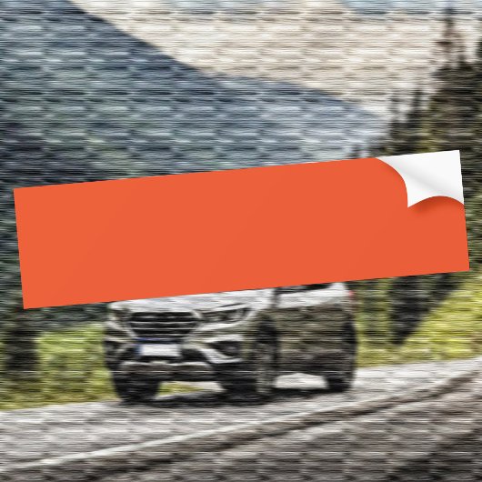 Trendkleur - Flame Red Bumpersticker