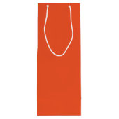 Trendkleur - Flame Red Wine Gift Bag Wijn Cadeautas (Achterkant)