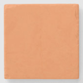 Trendkleur Fresh Tangerine Stone Onderzetter (Voorkant)