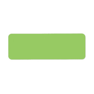 Trendkleur - Kiwi Green Retouradreslabels Etiket