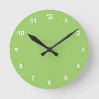 Trendkleur - Kiwi groene met cijfers