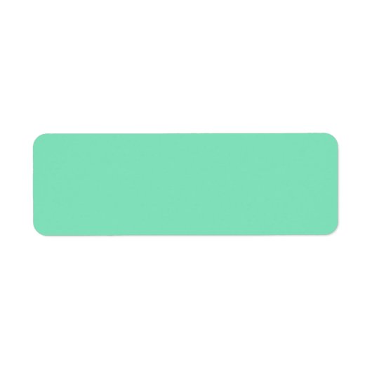 Trendkleur - Minty Green Return-adreslabels Etiket (Voorkant)