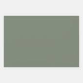 Trendkleur Muted Greenish Grey Inpakpapier Vel (Voorkant 3)