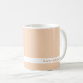 Trendkleur - Perzik Blush Naam Mok (Voorkant rechts)