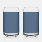 Trendkleur Serious Blauw Minimalistisch blikglas Blikvorm Glas (Voorkant)