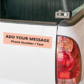 Trendkleur - Soft Peach Bumpersticker (Op Truck)