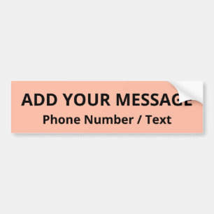 Trendkleur - Soft Peach Bumpersticker