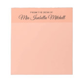 Trendkleur - Soft Peach Classic Notitieblok (Voorkant)