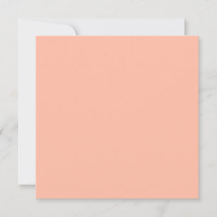 Trendkleur - Soft Peach Flat Holiday Kaart