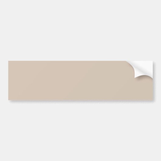 Trendkleur - Soft Taupe Bumpersticker (Voorkant)
