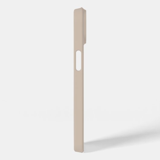 Trendkleur Soft Taupe minimalistisch Case-Mate iPhone Case (Achterkant / Rechts)