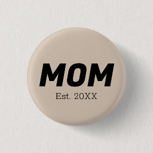 Trendkleur - Soft Taupe Mom Button