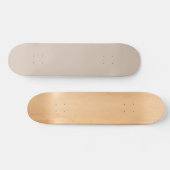 Trendkleur Soft Taupe Skateboard Deck (Horizontaal)
