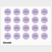 Trendkleur - Soft Violet Birthday Sticker (Vel)