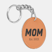 Trendkleur - Verse Tangerine Sleutelhanger (Voorkant Links)