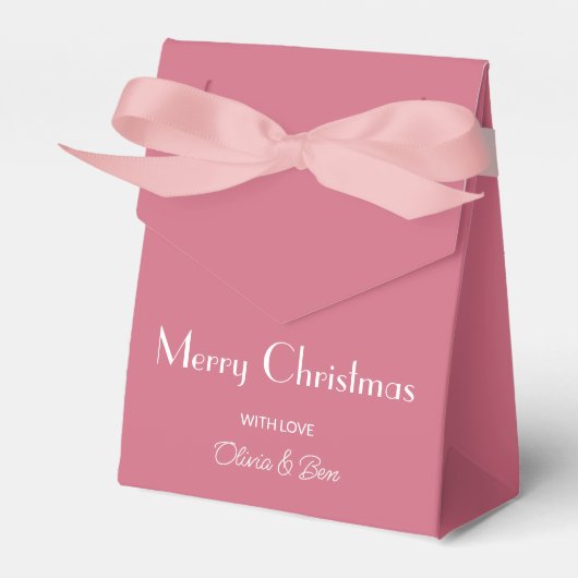 Trendkleur Zacht Roze Bedankdoosjes (Voorkant Zijde)