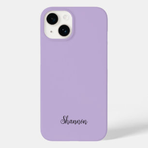 Trendkleur Zacht Violet Minimalistisch Case-Mate iPhone 14 Hoesje