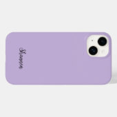 Trendkleur Zacht Violet Minimalistisch Case-Mate iPhone Case (Achterkant (horizontaal))