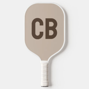 Trendkleur Zachte Taupe / Bruine Pickleball Paddle