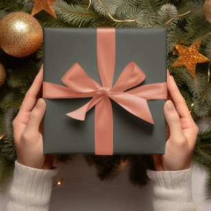 Trendkleuren - Donker bos grijs - Solid Roll Cadeaupapier