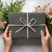 Trendkleuren - Donker bos grijs - Solid Roll Cadeaupapier