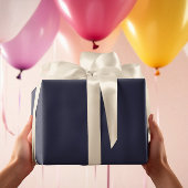 Trendkleuren - Navy Blue Kleur - Solid Roll Cadeaupapier