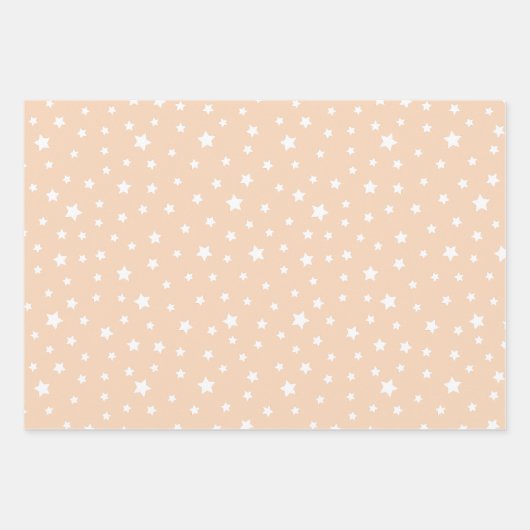 Trendkleuren - Perzik Blush Kleur - Patroon Inpakpapier Vel (Voorkant 3)