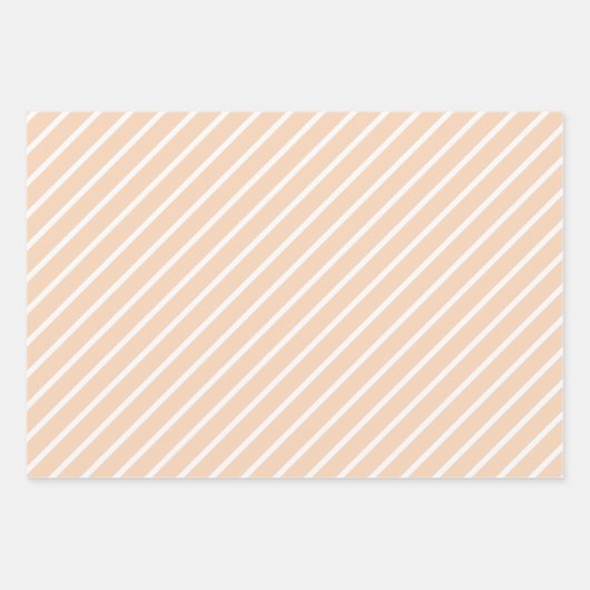Trendkleuren - Perzik Blush Kleur - Patroon Inpakpapier Vel (Voorkant 2)