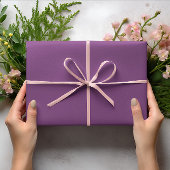 Trendkleuren - Plum Paarse kleur - Solid Inpakpapier Vel