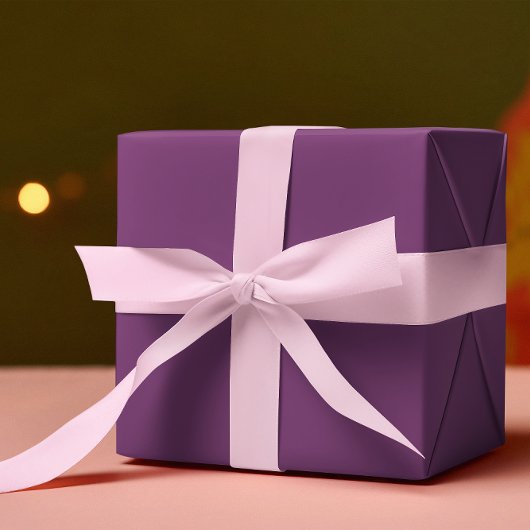 Trendkleuren - Plum Paarse kleur - Solid Roll Cadeaupapier