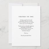 Trendsetting minimalistische collage van 3 moderne bedankkaart (Achterkant)