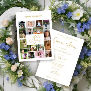 Trendy 16 Foto's Collage tijdlijn Life Mis XV Años