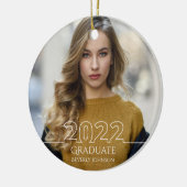 Trendy 2022 Afstuderen Foto modern Afstuderen Keramisch Ornament (Links)