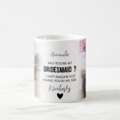 Trendy 2foto's zult u mijn bruidsmeisjes voorstel koffiemok (Center)