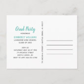 Trendy 3 Photo Collage Graduation Party Invitation (Dos)