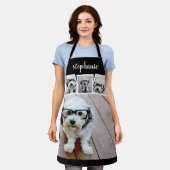 Trendy 4 Foto Collage Script Name White Black Schort (Gedragen)