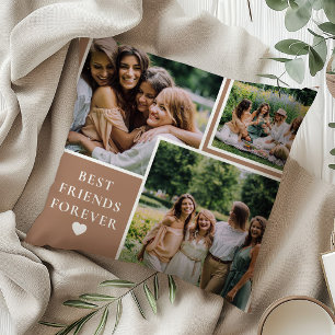 Trendy 4 Foto's en Bestie Quote Beste vrienden voo Kussen
