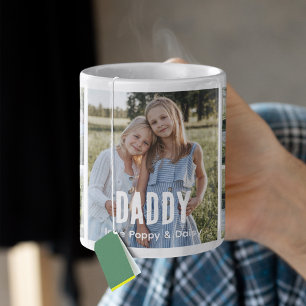 Trendy 5 foto collage papa koffiemok