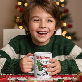 Trendy 6-7 Holiday Mug - Costum Gift Koffiemok