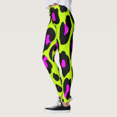 Trendy 80s Leggings van het Leopard Pattern (Links)