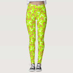 Trendy 80s Patroongroene Leggings