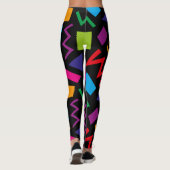 Trendy 80s Patroonkleurige Leggings (Achterkant)
