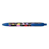 Trendy 80s Pattern Blue Ink Pen (Achterkant)