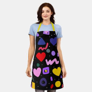 Trendy 80s Pattern Schort