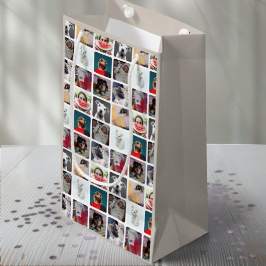 Trendy 9 Photo Pattern Collage Keepsake Klein Cadeauzakje