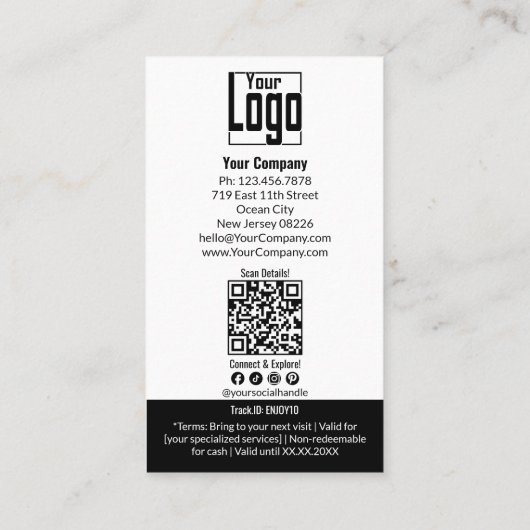 Trendy aangepast Afbeelding $XX korting (Achterkant)