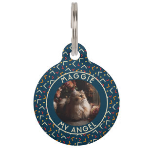Trendy aangepast cadeau voor kattenmoeder Memphis Huisdierpenning