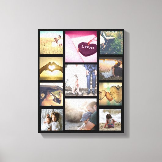 Trendy aangepaste fotolay-out canvas afdruk (Voorkant)